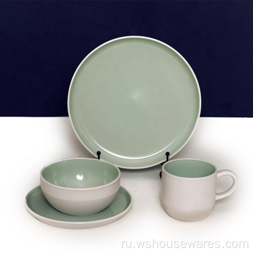 Высококачественный индивидуальный набор столовой посуды из керамической керамики
